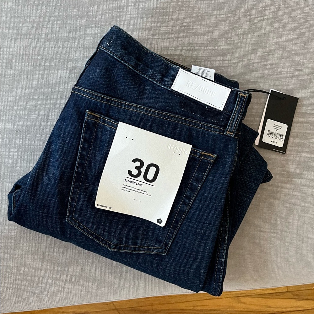 Redone relaxed long jeans NWT